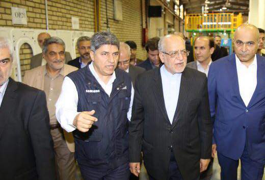 بازدید سرزده وزیر صنعت، معدن و تجارت از مجموعه تولیدی سام
