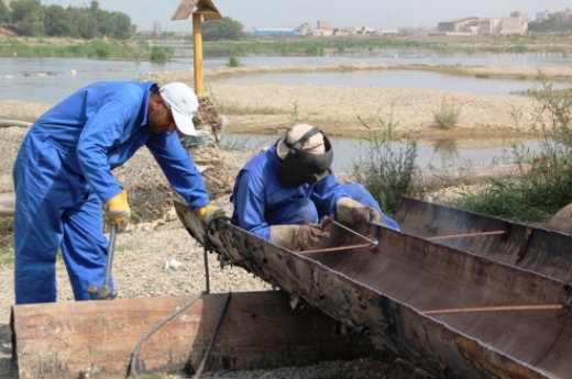 ایمن سازی مسیر خط ۸ اینچ در زرینه رود میاندوآب