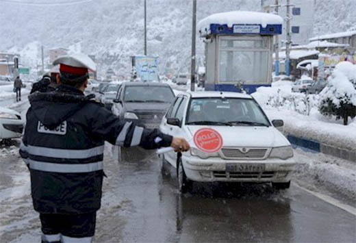 بارش برف و باران در ۱۰ استان