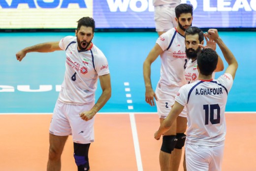 صعود ایران به رده هفتم لیگ جهانی و باخت دوباره ایتالیا و لهستان
