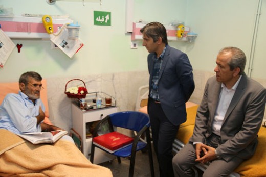 پیگیری روند درمانی جانباز قوچانی در بیمارستان اعصاب و روان ایرانیان