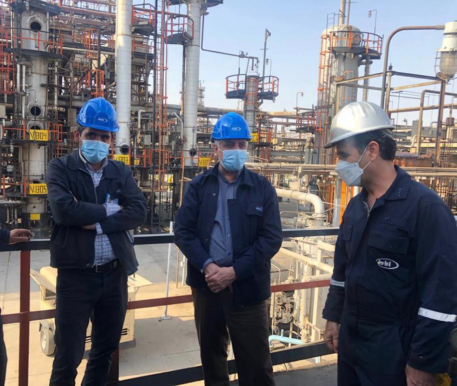 بازدید مدیر عامل شرکت نفت ایرانول از اورهال پالایشگاه روغن سازی تهران